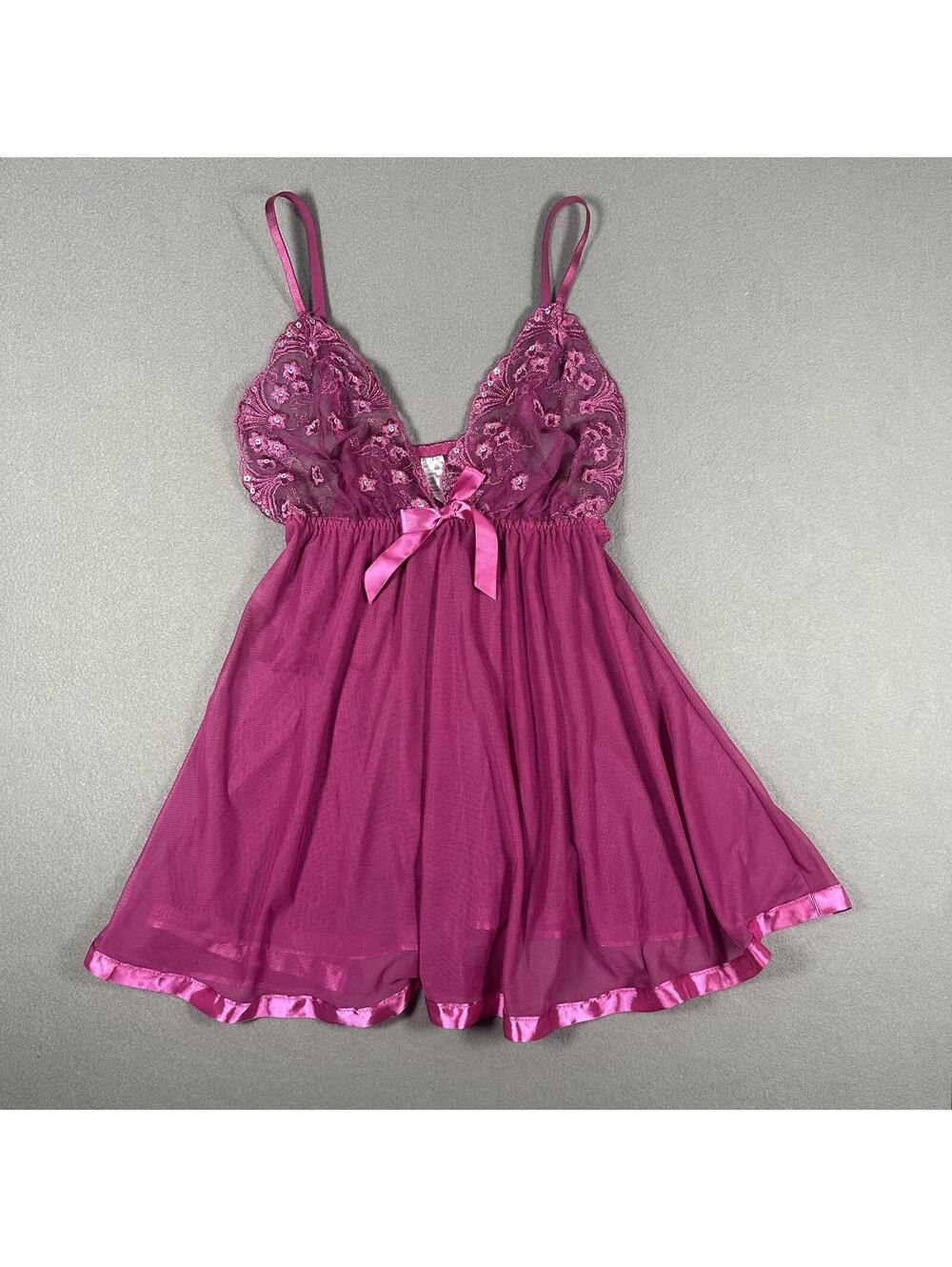 Lingerie Tank Top Pink Mesh Lace Y2K
